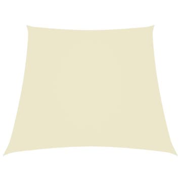 vidaXL Zonnezeil trapezium 2/4x3 m oxford stof crèmekleurig, Tuin en Terras, Verzenden, Nieuw