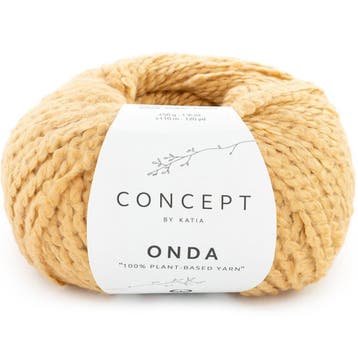 Katia Concept Onda - 86 Zacht mosterdgeel - Katoen met Bou, Hobby en Vrije tijd, Breien en Haken, Ophalen of Verzenden, Nieuw