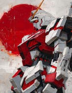 Canvas Fit-Alberto Ricardo - El Guerrero Carmesí, Nieuw