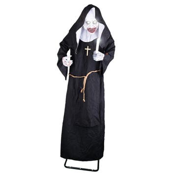 Animatronic Halloween Decoratie Behekste Non 185cm Met Licht, Verzenden, Nieuw, Overige typen