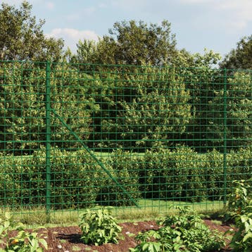 vidaXL Draadgaashek met flens 1,4x25 m groen, Verzenden, Nieuw, IJzer, 1 tot 2 meter