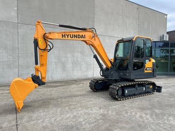 Veiling: Midigraafmachine Hyundai HX55 Diesel 2019, Ophalen, Graafmachine