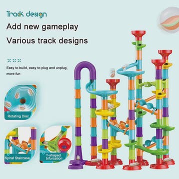 Montessori Marble Run Bouwset - Interactief Educatief Speelg, Verzenden, Nieuw