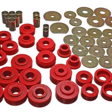 Energy Suspension 65-70 Impala/Caprice Red Body Mount Set, Ophalen of Verzenden, Nieuw
