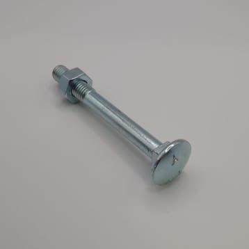 Slotbout met moer M10x90 verzinkt (50st), Ophalen of Verzenden, Nieuw, Bouten of Moeren