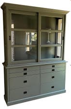 Buffetkast Engels groen - groen Hulst 160 x 220cm, Ophalen of Verzenden, Nieuw