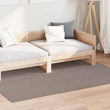 vidaXL Binnen kleed LUGO Crème en Taupe 120 x 170 cm, Verzenden, Nieuw, Crème