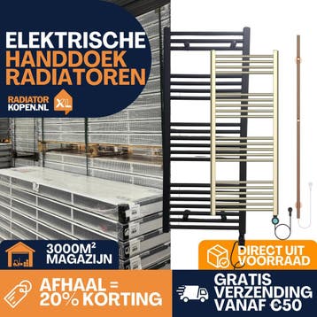 Elektrische handdoekradiator | Kleuren en Maten beschikbaar, 30 tot 80 cm, Radiator, Nieuw, Ophalen of Verzenden