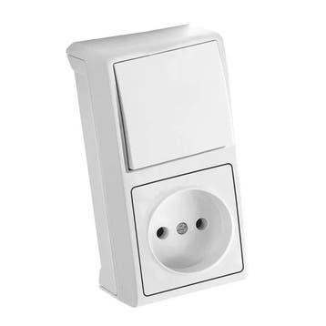 Viko by Panasonic Vera Wit Schakelaar + Stopcontact Verti..., Ophalen of Verzenden, Nieuw