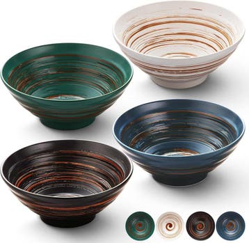 Keramische kommen set | Aziatisch design | 34% Korting, Keramiek, Ophalen of Verzenden, Zo goed als nieuw, Kom(men)