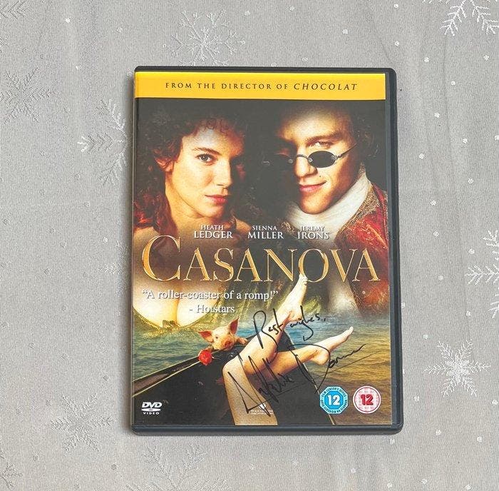 Casanova - Heath Ledger - Signed DVD - by Natalie Dormer, Verzamelen, Film en Tv