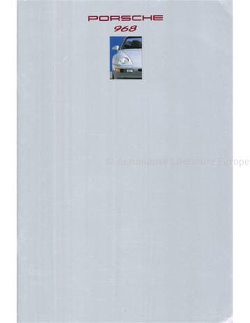 1993 PORSCHE 968 BROCHURE ENGELS (USA), Boeken, Nieuw, Porsche, Author