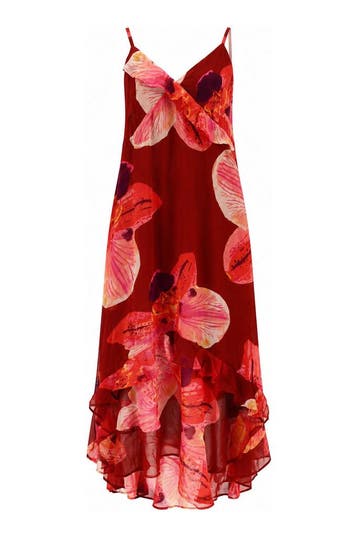 Carmakoma Jurk in maat 52 Rood, Carmakoma, Verzenden, Zo goed als nieuw, Rood