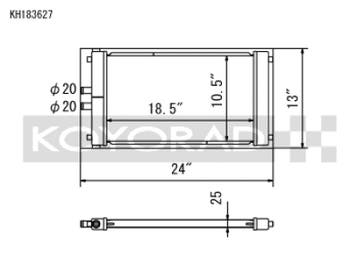 Koyo Dual Pass Universal Heat Exchanger (Radiator) -, Ophalen of Verzenden, Nieuw