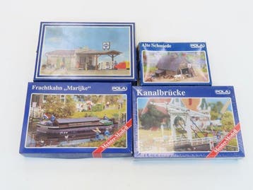 Pola H0 - 159/470/569/614 - Modeltrein bouwpakketten (4) - 4, Nieuw