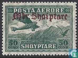 Albanië - Vliegtuig en adelaar boven Tirana - 1929, Verzenden, Postfris
