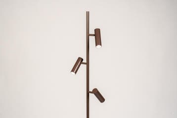 Rietveld Vloerlampen - Bruin - Metaal, Aluminium, Huis en Inrichting, Lampen | Vloerlampen, Verzenden, Nieuw