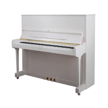 Petrof P 125 F1 PWH messing piano, Nieuw, Wit, Piano