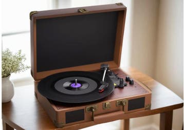 Platenspeler 3 Snelheden met Speakers en Koptelefoon, Verzenden, Nieuw
