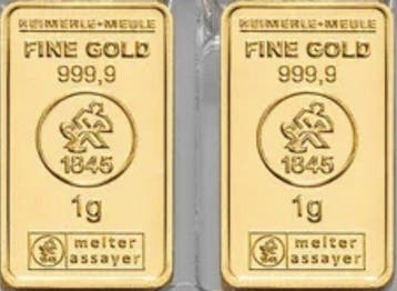 2 gram - Goud .999 - Heimerle + Meule, Germany, Postzegels en Munten, Edelmetalen en Baren