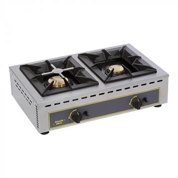 Kooktoestel | 2 zones | gas | RVS | 20(h)x51x69 cm, Verzenden, Nieuw in verpakking