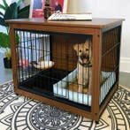 Houten Hondenkooi – Bijzettafel met Deuren en Lade, Verzenden, Nieuw