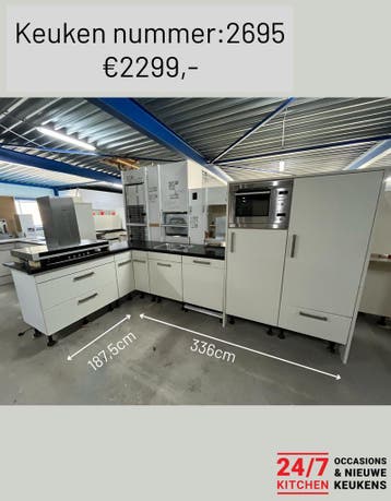 ALTIJD 120 keukens op voorraad voor spotprijzen!!Zie website, Ophalen of Verzenden, Zo goed als nieuw, Met kookeiland