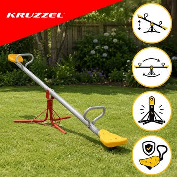 Kruzzel 2-in-1 Tuinschommel voor Buiten Praktisch Speelto..., Ophalen of Verzenden, Nieuw