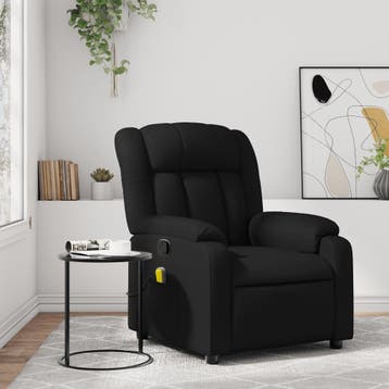 vidaXL Massagestoel van zwart kunstleer, Huis en Inrichting, Verzenden, Nieuw