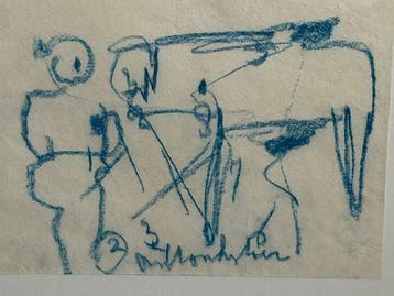 Anton Heyboer (1924-2005) - Koe en Boerin