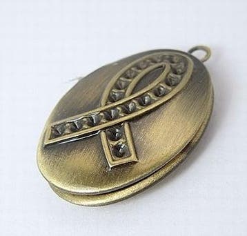 1 x Wensdoosje medaillon of prayerbox 17 x 23,5 x 6mm oog..., Hobby en Vrije tijd, Ophalen of Verzenden, Nieuw, Kraal
