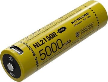 USB Oplaadbare 21700 Li-Ion batterij 5000mAh Nitecore NL2150, Verzenden, Nieuw