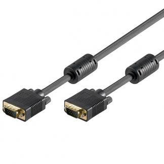 VGA kabel | Goobay | 2 meter (Zwart), Verzenden, Nieuw
