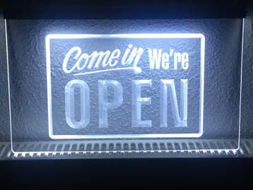 OPEN neon bord lamp LED verlichting reclame lichtbak #26 COM, Verzenden, Nieuw in verpakking