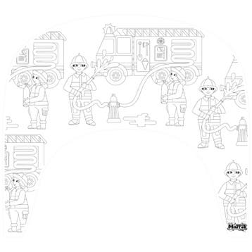 Matta brandweer kleurplacemat silic van €14,95 voor €4,99, Kinderen en Baby's, Ophalen of Verzenden, Nieuw