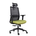 Bureaustoel Napoli Deluxe 4D - NEN-EN 1335 - Limegroen, Ophalen of Verzenden, Nieuw