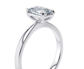 Ring - 18 karaat Witgoud - 0.40ct. tw. Diamant (Natuurlijk), Sieraden, Tassen en Uiterlijk, Ringen, Nieuw