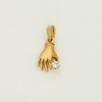 Hanger - 18 karaat Geel goud Diamant (Natuurlijk)