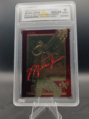 1996 Fleer EX-2000 23 KT Gold Michael Jordan - WCG 10 Graded, Nieuw