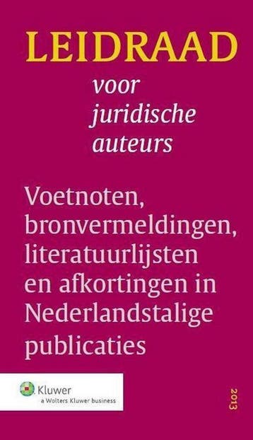 Leidraad voor juridische auteurs, 9789013115284, Boeken, Studieboeken en Cursussen, Verzenden, Zo goed als nieuw, HBO