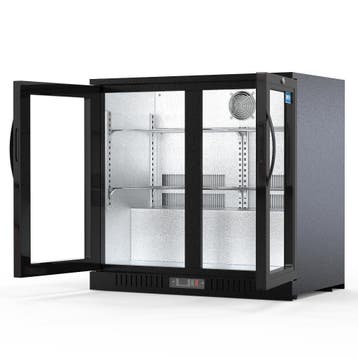 2 deur bar koeling horeca 220 liter sibero glas deur, Ophalen of Verzenden, Nieuw in verpakking, Koelen en Vriezen