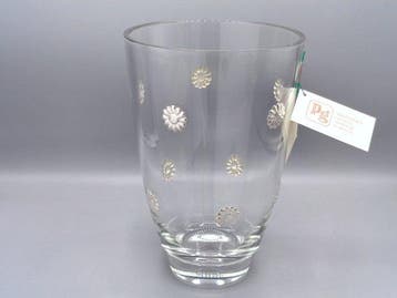 PG-MIANI Argenteria - Vaas - .925 zilver, en glas, Antiek en Kunst