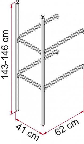 Fiamma Garage System Upgrade 98655-908, Caravans en Kamperen, Camper-accessoires, Ophalen of Verzenden, Nieuw
