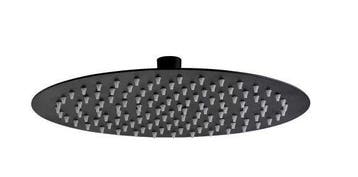 Hoofddouche mat zwart 40cm Rond, Ophalen of Verzenden, Nieuw, Bad