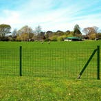 vidaXL Euro hek 10x1,5 m staal groen, Verzenden, Nieuw, IJzer, 1 tot 2 meter