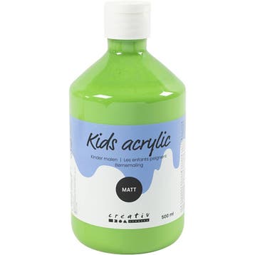 Acrylverf Mat, lichtgroen, 500 ml/ 1 fles, Nieuw