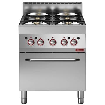 Fornuis + Heteluchtoven | ALPHA 650 | Gas/Elektrisch | 5, Verzenden, Nieuw in verpakking