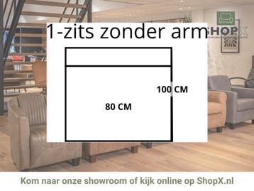 Leren elementenbank Match - element 1 zits (80) zonder arm, Industrieel, Modern, Scandinavisch, Nieuw, Ophalen of Verzenden, Rechte bank