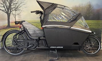 Urban Arrow Elektrische Bakfiets - 500WH - Huif - Compleet, Fietsen en Brommers, Ophalen of Verzenden, Zo goed als nieuw, 50 km per accu of meer