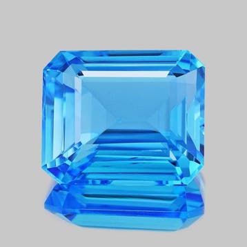 Zonder minimumprijs - 1 pcs Blauw Topaas - 109.09 ct -, Nieuw